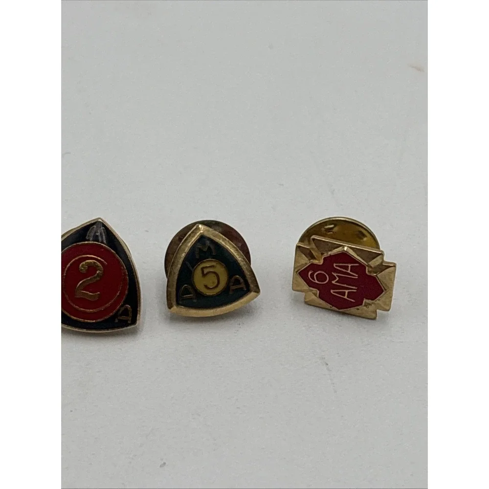 Vintage‎ AMA American Motorcycle Association Lapel Pins 50's 70's 80's Lot Of 12